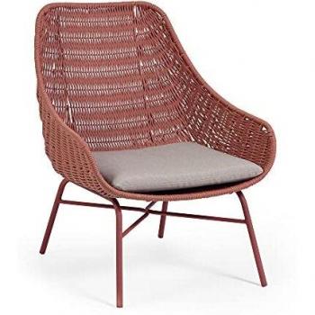 Kave Home - Butaca Abeli Cuerda Terracota