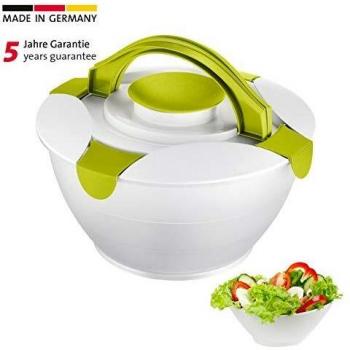 Westmark Praktika Recipiente para Ensalada con Asas de Transporte y contenedor para aderezos, Plastic
