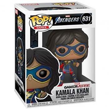 Funko - Pop! Marvel: Avengers Game - Kamala Khan Figurina, Stark Tech Suit, Multicolor, Estándar