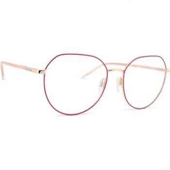Love Moschino MOL560 Round Metal Prescription Glasses in Pink and Rose Gold