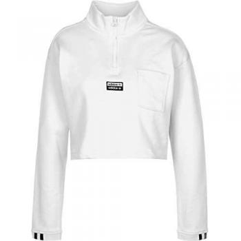adidas Cropped Sweat Urbana Sudadera, Mujer, Blanco