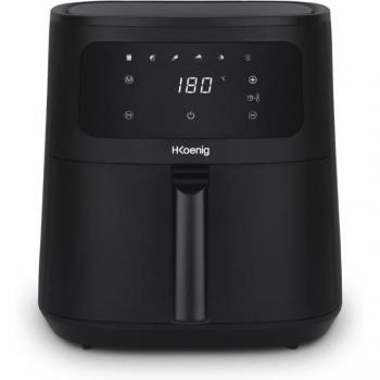 Freidora de Aire H.Koenig FRY840 4L 1300W Negra con 5 Programas y Sin BPA