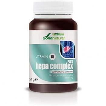 Soria Natural - HEPACOMPLEX PLUS 60 COMP. 850 mg – MGDOSE – Complemento Alimenticio - Protege el hígado y mejora la función hepática – Envase 60 comprimidos