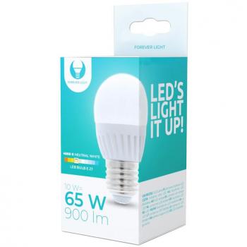 Bombilla LED G45 E27 10W 900lm Luz Blanca Neutra 4500K Cerámica