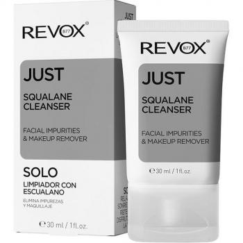 Revox Just Squalane Cleanser 30 ml - Makeup Removing Cleansing Balm, Liquid Face Wash, Gentle Cleansing Gel