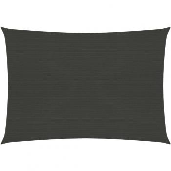 Vela de sombra HDPE antracita 5x6 m 160g/m²