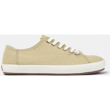 CAMPER Peu Rambla - Men's Beige Sneakers in Cotton Fabric