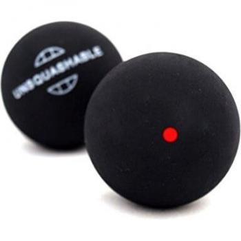 Unsquashable 382210 Pelotas de Squash, Paquete de 2 unidades, Negro