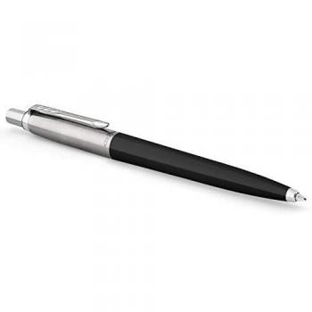 PARKER IM Pluma estilográfica | negro mate con detalles cromados | punta fina con tinta azule | caja para regalo
