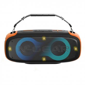 N-Gear Blazooka 830 - Altavoz Bluetooth Portátil con Micrófono, Iluminación y Resistencia al Agua IPX5