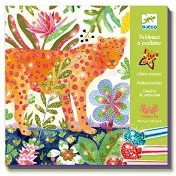 DJECO-Para niños Mayores, Tablas con Purpurina, Color Mixto