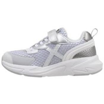 Munich Mini Track VCO 92, Zapatillas Deportivas para Niños, Color Plateado, Talla 26 EU, con cierre de Velcro