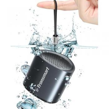 Tronsmart Nimo Altavoz Bluetooth Portátil, IPX7 Impermeable, Sonido Estéreo, 5W de Potencia, 12H de Reproducción, Diseño Supercompacto, Artesanía de Metal, Mini