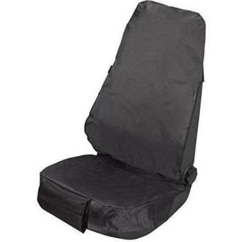 Walser Funda de Asiento de Coche Dirty Harry, Funda de Asiento de Coche Universal de poliéster, Funda Asiento Taller, Funda Protectora Coche Negro