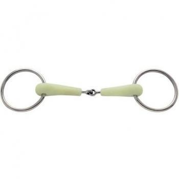 PFIFF - Bocado para caballos de hípica, tamaño 13,5 cm, color blanco