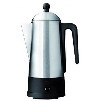C3 30 – 32000 Diseño percolador de 4 12 tazas, acero inoxidable pulido, Eco