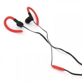 Omega - Auriculares sport fh1014rb rojo-negro + micro #6923