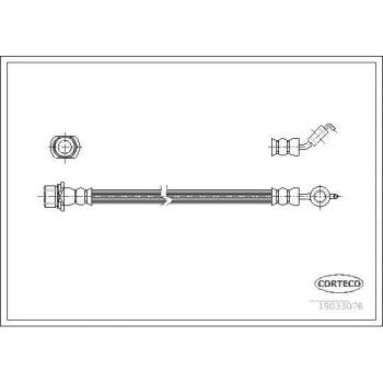 Latiguillo de freno CORTECO 19033076 - Producto: Latiguillo de freno; Marca: CORTECO; Número de referencia: 19033076