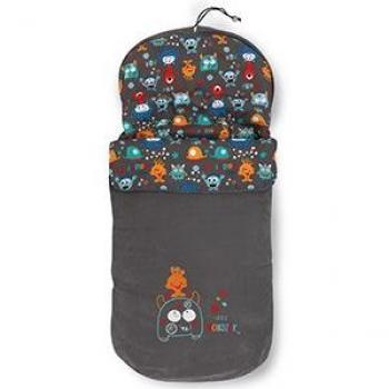 Pirulos 45330620 - Saco carro, diseño monsters, 48 x 82 cm, color blanco y gris