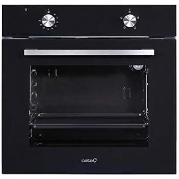 Cata Multifunción Estático - 4 Funciones | Horno Modelo SE 6204 BK | Capacidad Interior de 65 Litros | Rango de Temperatura 50º - 250º, Cristal, Negro
