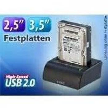 Xystec - Base de lectura de discos duros SATA de 2,5 y 3,5 pulgadas