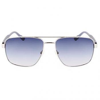 Calvin Klein CK22114S Full-Rim Square Metal Sunglasses - Gray and Bright Blue