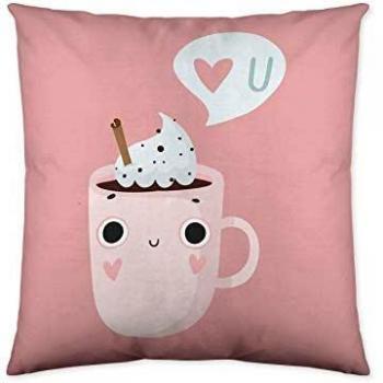 COSTURA Funda de cojín Reversible Funny Cups 50x50 cm