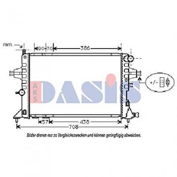 AKS Dasis 151890N Radiador, refrigeración del motor