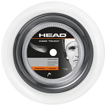 Rollo de Cordaje de Tenis HEAD Hawk Touch 200 m - Antracita, Alta Sensibilidad y Control