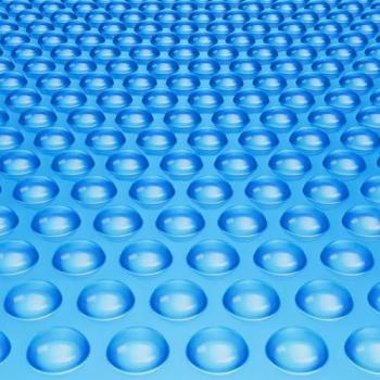 Cubierta Solar Redonda para Piscina de 3,05 m - Manta Solar Azul de 15 mil para Piscinas Enterradas y Sobre el Suelo