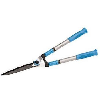 Tijeras Cortasetos Telescópicas 52R - Empuñadura Ergonómica - Hoja Ondulada para Mayor Precisión - Tijera de Podar Fabricada con Acero al Carbono Teflonado - Indicada para Setos y Césped - Altuna