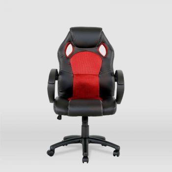 Silla Gaming Olimpia Piel Sintética Negro/Rojo 118-127cm Altura 64.5cm Ancho