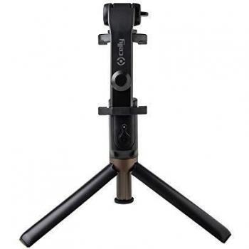 Celly Palo Selfie trípode con control remoto Bluetooth, Click propod extensible con rotación 360 ° para Smartphones universal, Negro