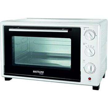 Bastilipo Bolonia Horno De Sobremesa, Función Convección 1500 W, 30 litros, Acero Inoxidable, 2 Velocidades, Blanco