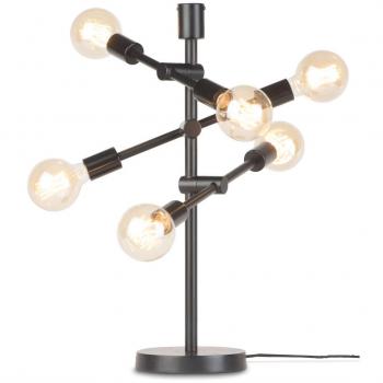 Lámpara de mesa negra Nashville 6 luces