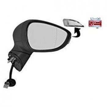 Espejo retrovisor VAN WEZEL 1808808, tipo espejo retrovisor, características: diseño específico para vehículos, incluye soporte de montaje, acabado en negro, vidrio convexo para mayor visibilidad, fácil instalación y ajuste
