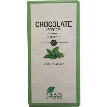 Chocolate con Menta Eco Vegan Sin Gluten 100g Herbes De La Conca