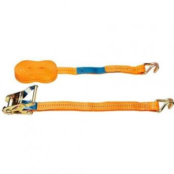 Correa de anclaje 2000 kg con tensor y gancho, 6 m x 38 mm