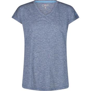 CMP Women's V-Neck Short Sleeve Mountain T-Shirt in Blue