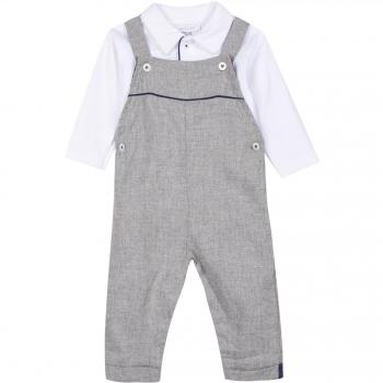 Absorba Ensemble Long, Conjunto de Ropa para Bebés, Gris