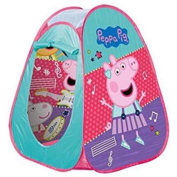Tienda de campaña infantil Peppa Pig con Rejilla de Ventilación y Puerta Enrollable