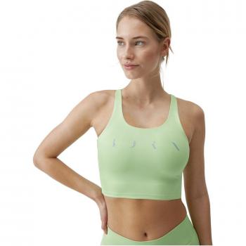 Top de mujer Daira Born Living Yoga - Sujetador verde claro gris - XS