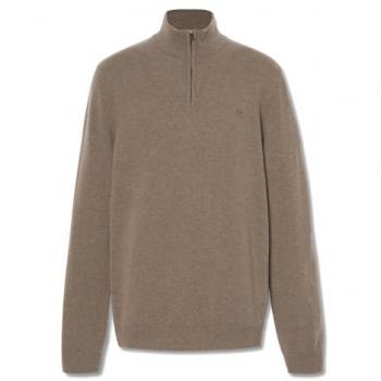 Timberland Cohas Brook 1/4 Zip Fleece Sweater for Men in Brown, Size S