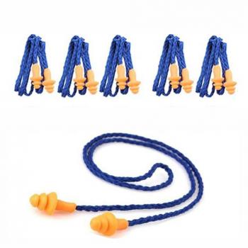 TankerStreet - Tapones para los oídos, reutilizables, de espuma de silicona, ideales para dormir, cancelan los ruidos altos como los ronquidos, para niños y adultos, color azul