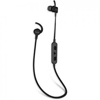 Maxell Auriculares Bluetooth 4.1 In-Ear, Sonido Estéreo Cascos Deportivos Inalámbricos con Micrófono, Máxima duración 7 Horas para iPad, iOS, iPhone, Samsung, Android, Móviles Smartphones, PC - Negro