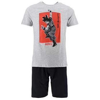 Pijama corto gris Goku Dragon Ball para hombre Talla L
