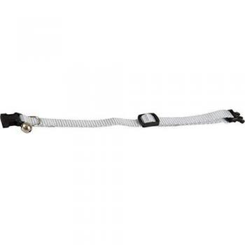 Collar ajustable para gato de 19 a 30 cm color azul claro con campanita