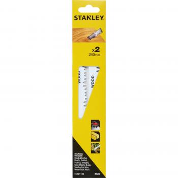 Pack 2 hojas sierra sable 24cm corte basto sta21182-xj stanley