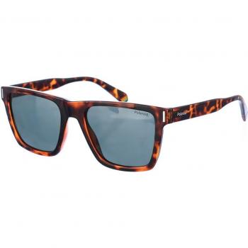 Polaroid Unisex Sunglasses PLD6176S - Dark Grey - One Size, Rectangle Dark Havana Green Polarized Sunglasses