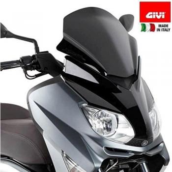 Cúpula Baja Deportiva Givi D446B para Scooter Yamaha X-MAX 125-250 (2010-2013) - Color Negro Brillante
